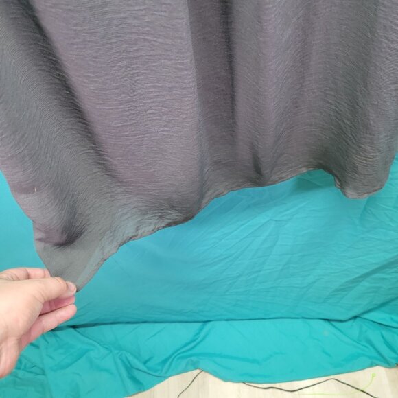 H&M Womens Gray Shift Dress Size 8 3/4 Sleeves Back Zipper Knee-Length - Picture 5 of 10